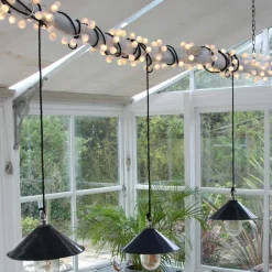 White Pom Pom Garland