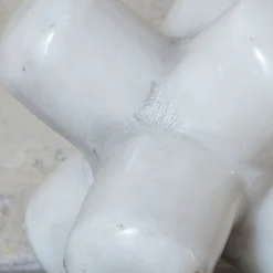 White Rounded Marble Jack