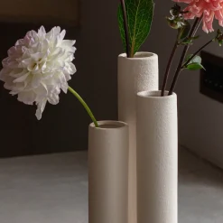White Triple Stem Vase