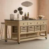 Whitewashed Hudson Kitchen Breakfast Bar