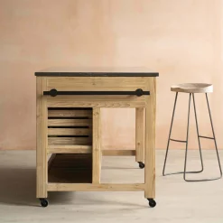 Whitewashed Hudson Kitchen Breakfast Bar
