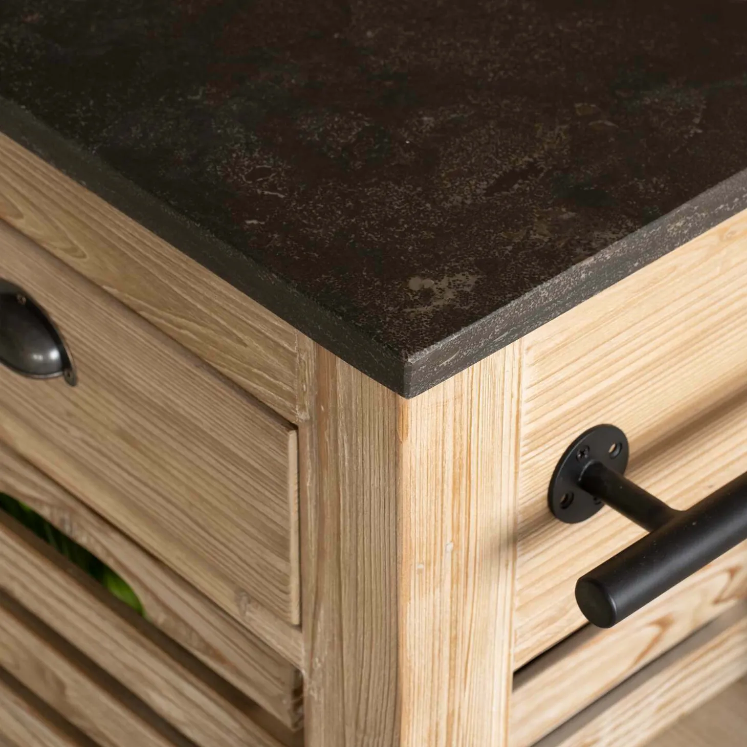 Whitewashed Hudson Kitchen Breakfast Bar