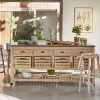 Whitewashed Hudson Kitchen Island