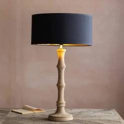 Wooden Bamboo Table Lamp Medium
