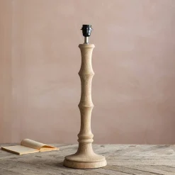 Wooden Bamboo Table Lamp Medium