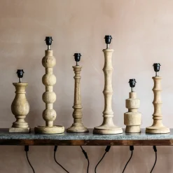Wooden Bamboo Table Lamp Medium