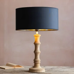 Wooden Bamboo Table Lamp Small