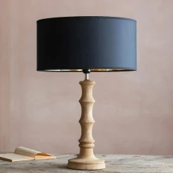 Wooden Bamboo Table Lamp Small