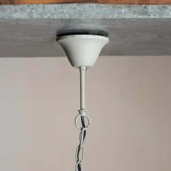 Wooden Beaded Pendant Light