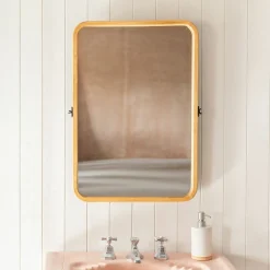 Wooden Edge Wall Mirror