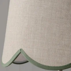 Woodland Green Scallop Lamp Shades
