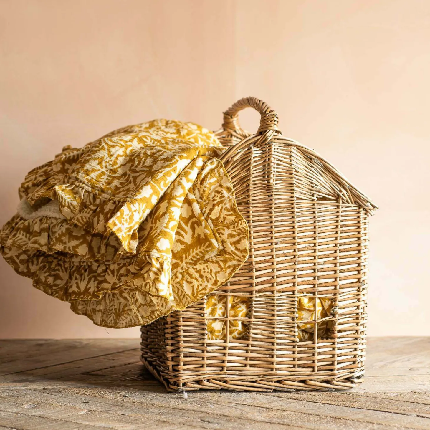 Woven Willow House Storage Basket