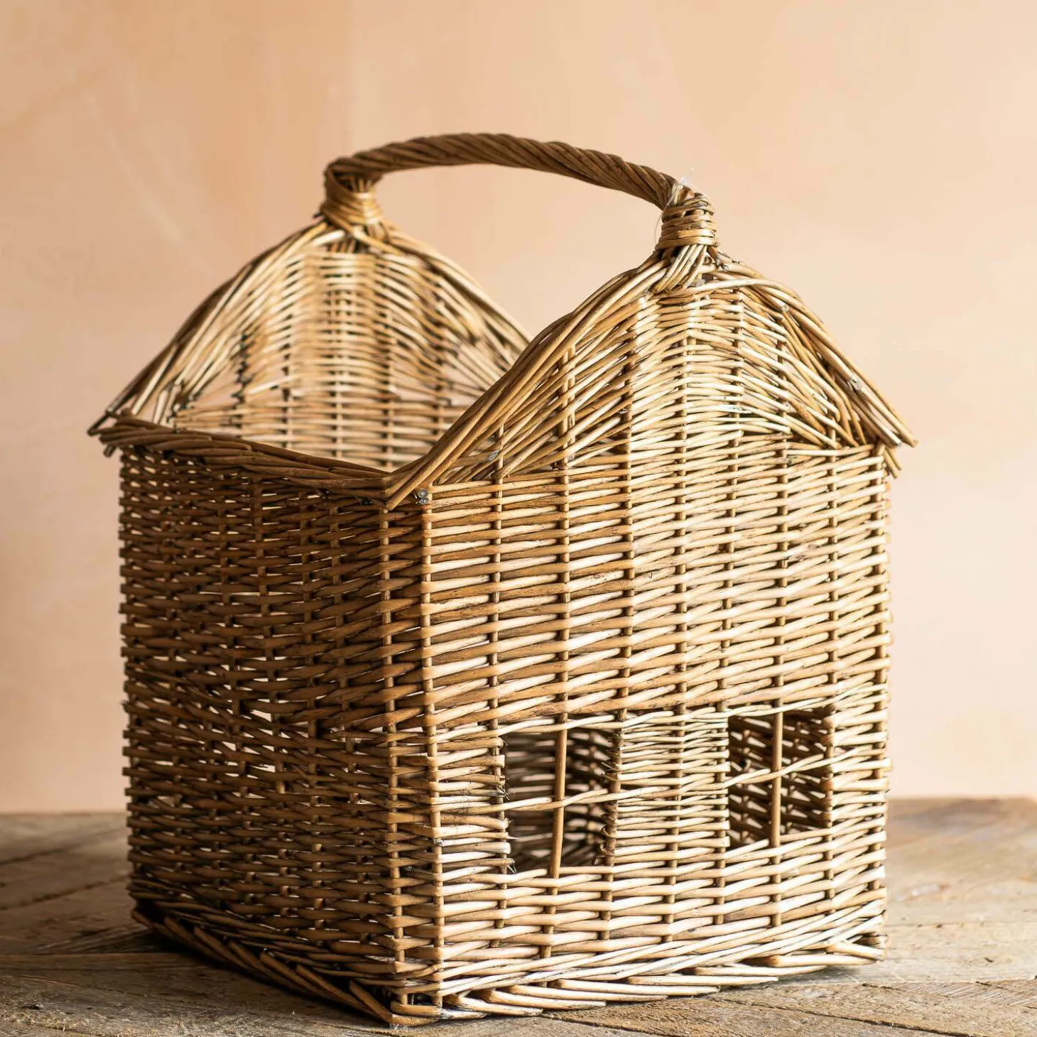 Woven Willow House Storage Basket