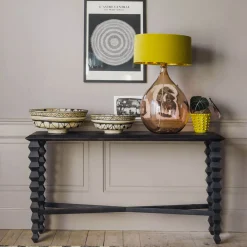 Yasmin Black Console Table