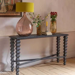 Yasmin Black Console Table
