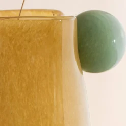 Yellow and Jade Medium Bolita Vase