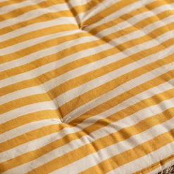 Yellow Candy Stripe Large Seat Mat