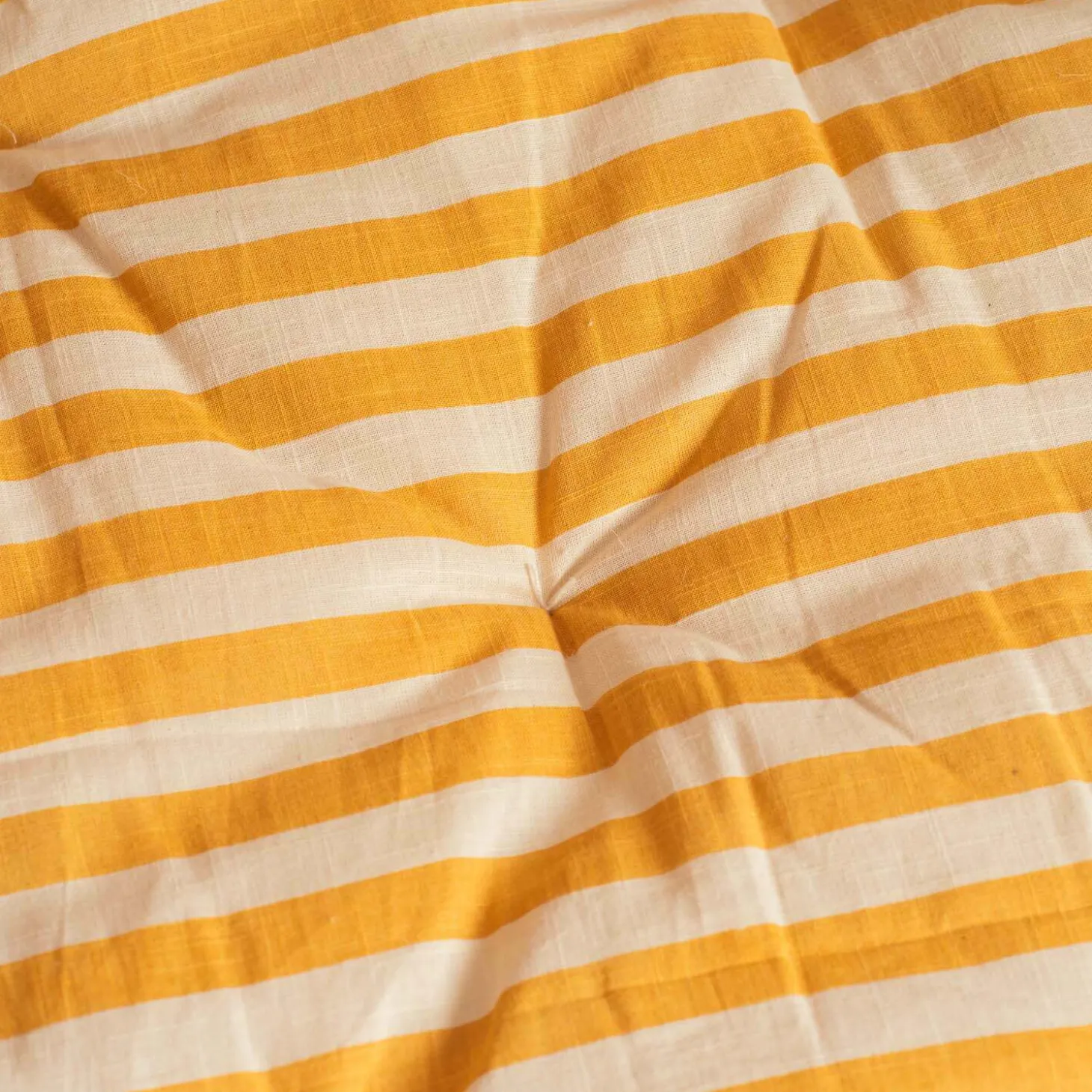 Yellow Candy Stripe Small Seat Mat