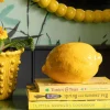 Yellow Ceramic Lemon Ornament