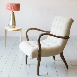 York Natural Linen Armchair