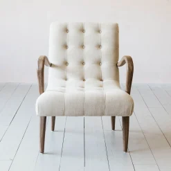 York Natural Linen Armchair