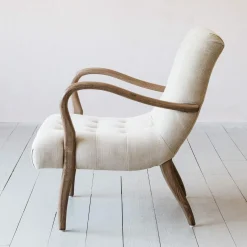 York Natural Linen Armchair