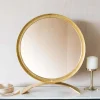 Zander Small Gold Table Mirror