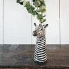 Zebra Flower Vase