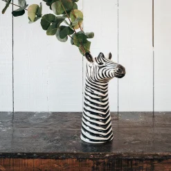 Zebra Flower Vase