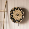 Zig Zag Seagrass Wall Light